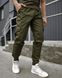 Базові чоловічі стильні котонові штани-карго від Intruder у кольорі хакі