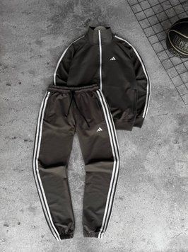 Чоловічий спортивний костюм Adidas сірого кольору