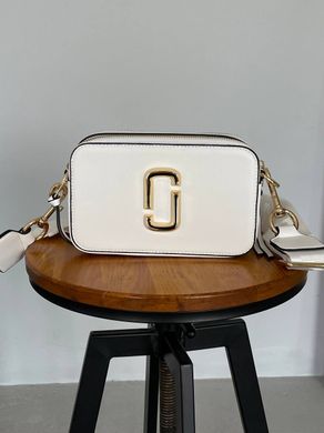 Женская сумка Marc Jacobs The Snapshot White/Gold