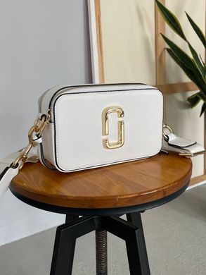 Женская сумка Marc Jacobs The Snapshot White/Gold