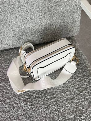 Женская сумка Marc Jacobs The Snapshot White/Gold