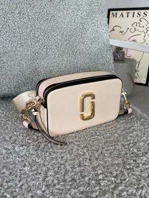 Женская сумка Marc Jacobs The Snapshot Beige/Gold