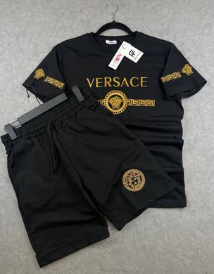 Комплект футболка+шорти Versace чорний