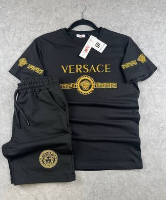 Комплект футболка+шорти Versace чорний