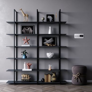 Стеллаж De Loft в стиле лофт из ЛДСП для дома и офиса (2000&times;1450&times;300 мм)