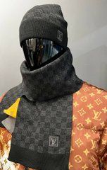 Мужская шапка и шарф LOUIS VUITTON