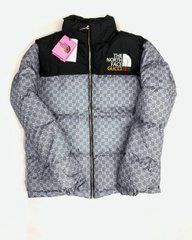 Куртка Gucci tnf зимняя мужская на молнии без капюшона