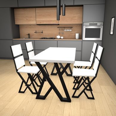 Стул в стиле Loft обеденный Белый