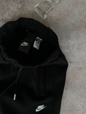 Спортивные брюки мужские черные Nike с флисом