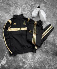 Спортивний костюм без капюшона чоловічий Adidas (чорний)