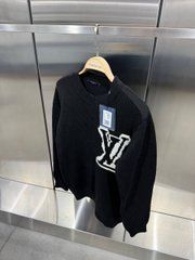 Світшот LOUIS VUITTON чорний з лого