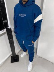 Спортивный мужской костюм Limited Edition голубой с белым