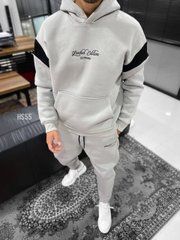 Спортивный костюм мужской Limited Edition серый с черным