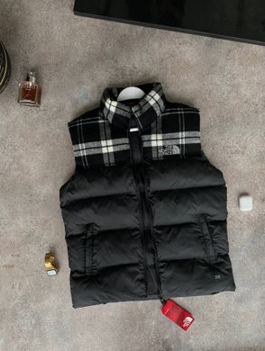 Жилет чоловічий чорний The north face стьобана безрукавка