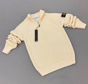 Світшот STONE ISLAND бежевий з лого