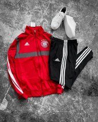 Костюм спортивний Adidas чоловічий (чорний, червоний)