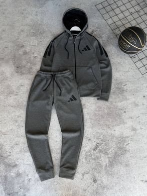 Чоловічий спортивний костюм Adidas сірого кольору