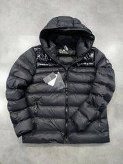 Куртка мужская зимняя черная Armani с капюшоном