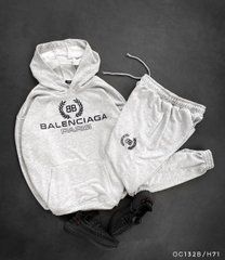 Спортивный костюм мужской серый Balenciaga