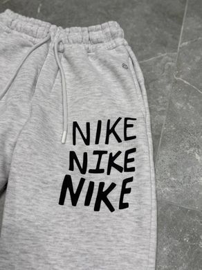 Спортивні штани NIKE на флісі, якісний принт