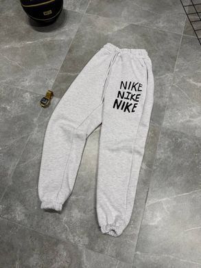 Спортивні штани NIKE на флісі, якісний принт
