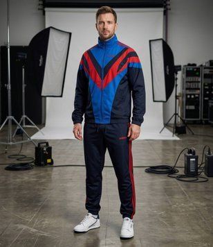 Чоловічий спортивний костюм Adidas синього кольору