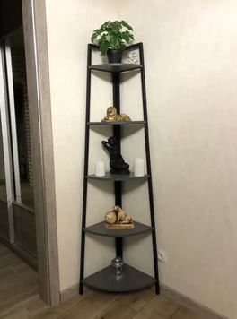 Угловой стеллаж из ламинированного ДСП в стиле лофт