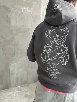 Худі чоловічий на флісі з лого