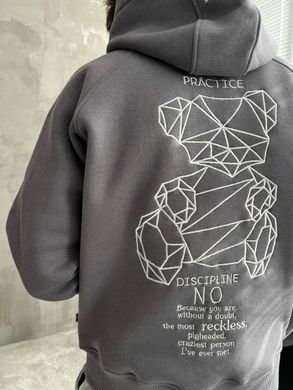 Худі чоловічий на флісі з лого
