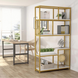 Стелаж книжковий у стилі Loft ( 1800х1000х300 ) Колір золото матове