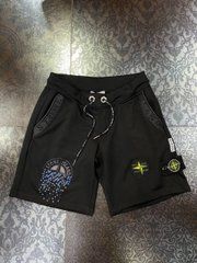 Топовые шорты Stone Island черные