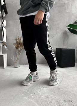 Спортивні штани чорні на флісі