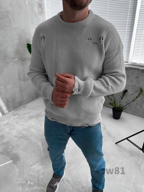 Свитер мужской с потертостями